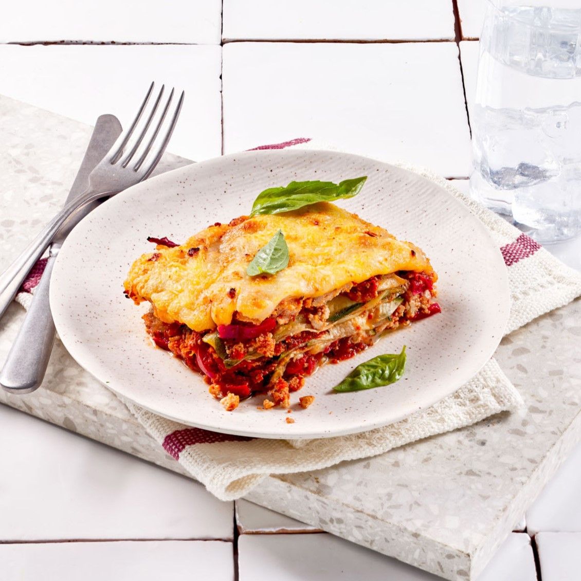Courgette lasagne met kalkoen