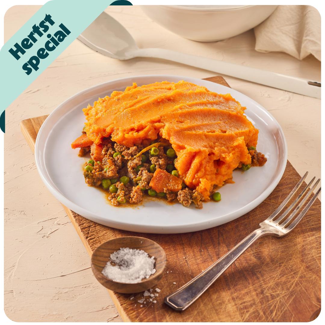Shepherds Pie met Zoete Aardappel