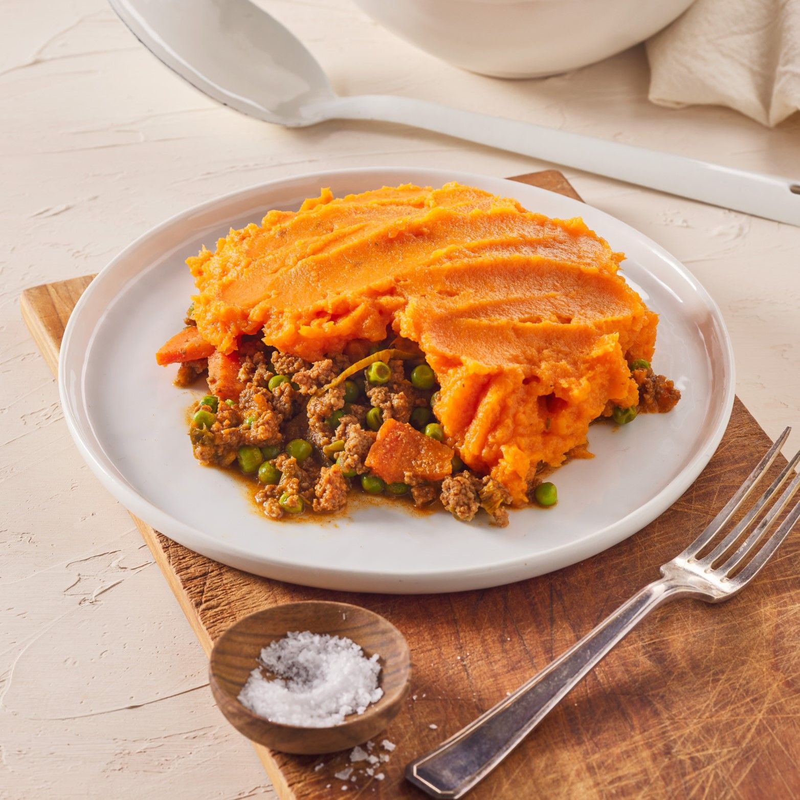 Shepherds pie met zoete aardappel