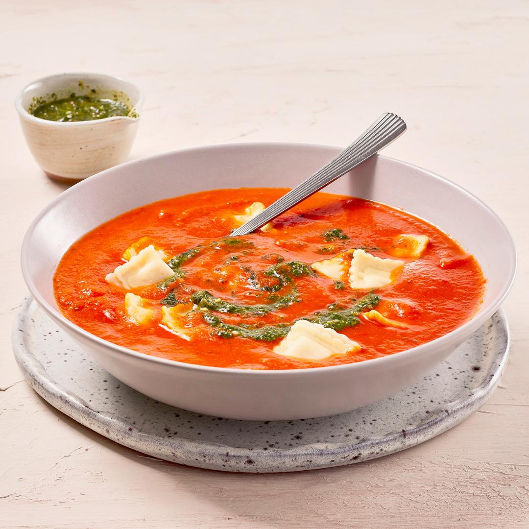 Tomaat Tortellinisoep