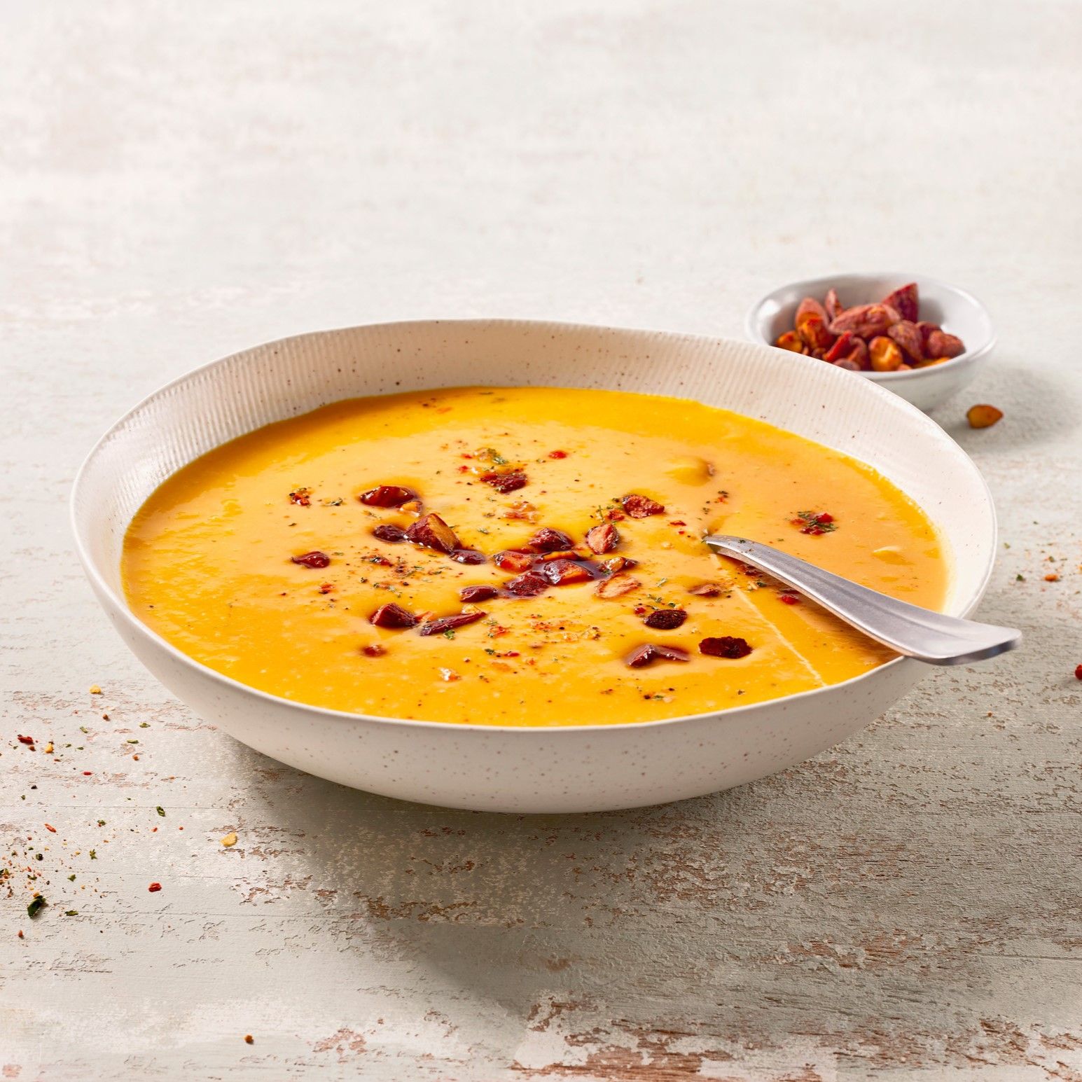 Zoete aardappel kokossoep