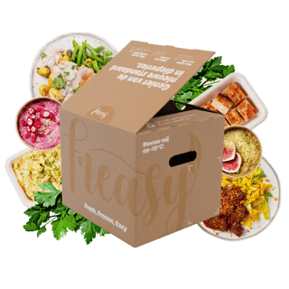 Freasy doos met artikelen